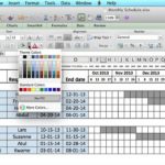 Example Of Monthly Employee Work Schedule Template Excel Within Monthly Employee Work Schedule Template Excel Xlsx