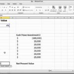Example Of Npv Excel Template In Npv Excel Template Download For Free