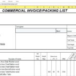 Example Of Packing List Template Excel And Packing List Template Excel Letter