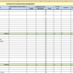 Example Of Project Spreadsheet Template Excel And Project Spreadsheet Template Excel Letters