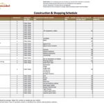 Example Of Renovation Schedule Template Excel To Renovation Schedule Template Excel Document