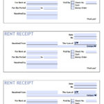Example Of Rent Receipt Template Excel With Rent Receipt Template Excel Download