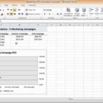 Example Of Roi Calculator Excel Template Inside Roi Calculator Excel Template Example