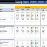 Example Of Safety KPI Excel Template With Safety KPI Excel Template In Workshhet