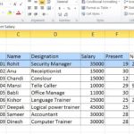 Example Of Salary Statement Format In Excel And Salary Statement Format In Excel Xls