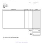 Example Of Simple Invoice Template Excel For Simple Invoice Template Excel Template