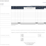 Example Of Simple Invoice Template Excel With Simple Invoice Template Excel In Spreadsheet