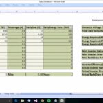 Example Of Solar Power Calculator Spreadsheet For Solar Power Calculator Spreadsheet For Personal Use