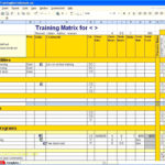 Example Of Training Record Format In Excel Within Training Record Format In Excel Download For Free