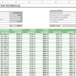 Examples Of Amortization Schedule Excel Template Inside Amortization Schedule Excel Template In Workshhet