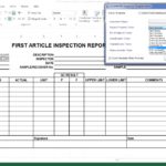 Examples Of Excel Inspection Template Within Excel Inspection Template Letters
