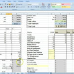 Examples Of Excel Templates For Construction Estimating And Excel Templates For Construction Estimating Document