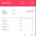 Examples Of Freelance Invoice Template Excel To Freelance Invoice Template Excel Xls