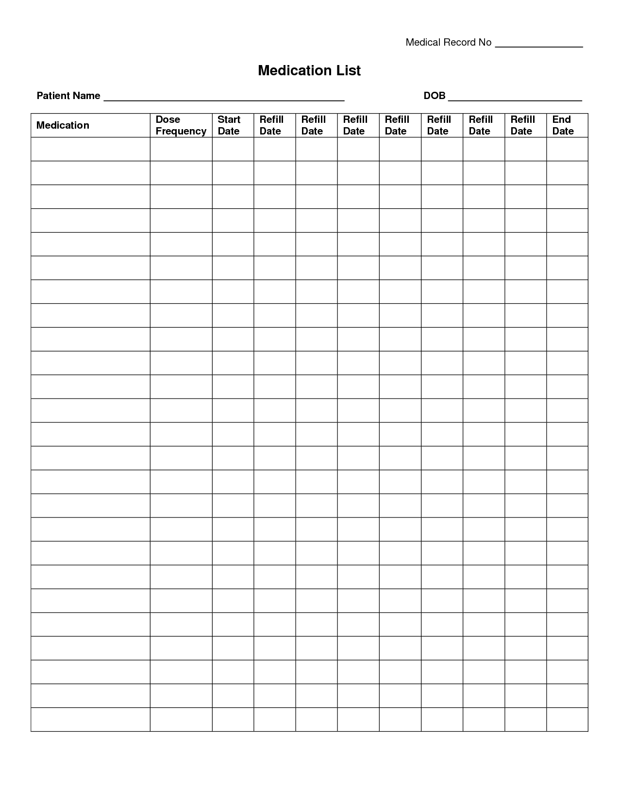 Examples Of Medication Administration Record Template Excel With Medication Administration Record Template Excel Free Download
