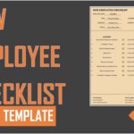 Examples Of New Employee Checklist Template Excel Intended For New Employee Checklist Template Excel Letters