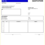 Examples Of Request For Quote Template Excel Within Request For Quote Template Excel For Personal Use