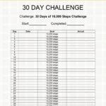 Examples Of Step Challenge Spreadsheet With Step Challenge Spreadsheet Download For Free