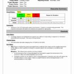 Examples Of Weekly Status Report Template Excel Within Weekly Status Report Template Excel Download