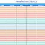 Free Excel Class Schedule Template And Excel Class Schedule Template Examples