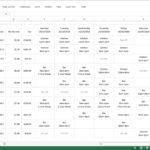 Free Excel Employee Schedule Template To Excel Employee Schedule Template Format