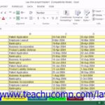 Free Excel Spreadsheet Training and Excel Spreadsheet Training Examples