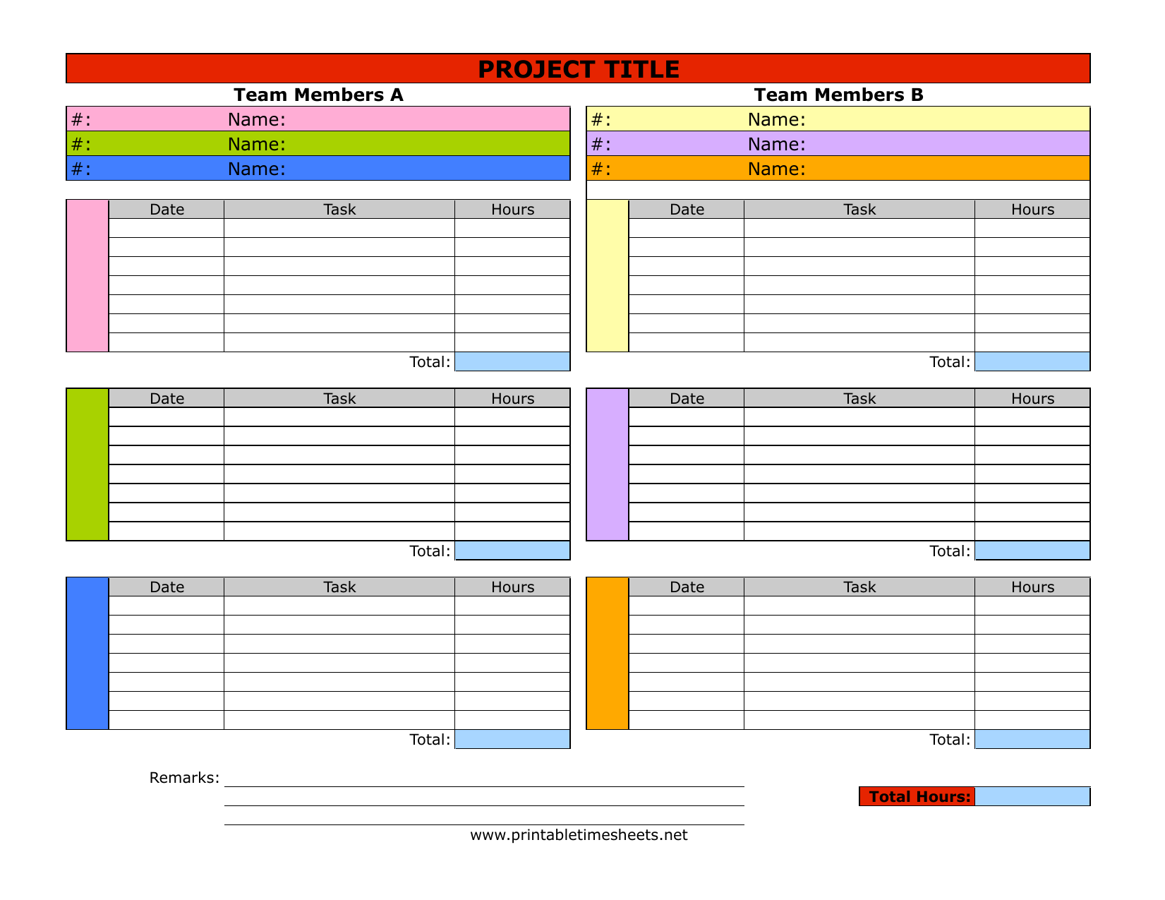 Free Excel Timesheet Template With Tasks in Excel Timesheet Template With Tasks xls