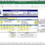 Free Fantasy Football Draft Excel Spreadsheet 2019 Inside Fantasy Football Draft Excel Spreadsheet 2019 In Workshhet