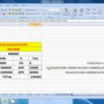 Free Income Tax Excel Template And Income Tax Excel Template In Spreadsheet