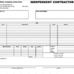 Free Independent Contractor Invoice Template Excel Inside Independent Contractor Invoice Template Excel Template