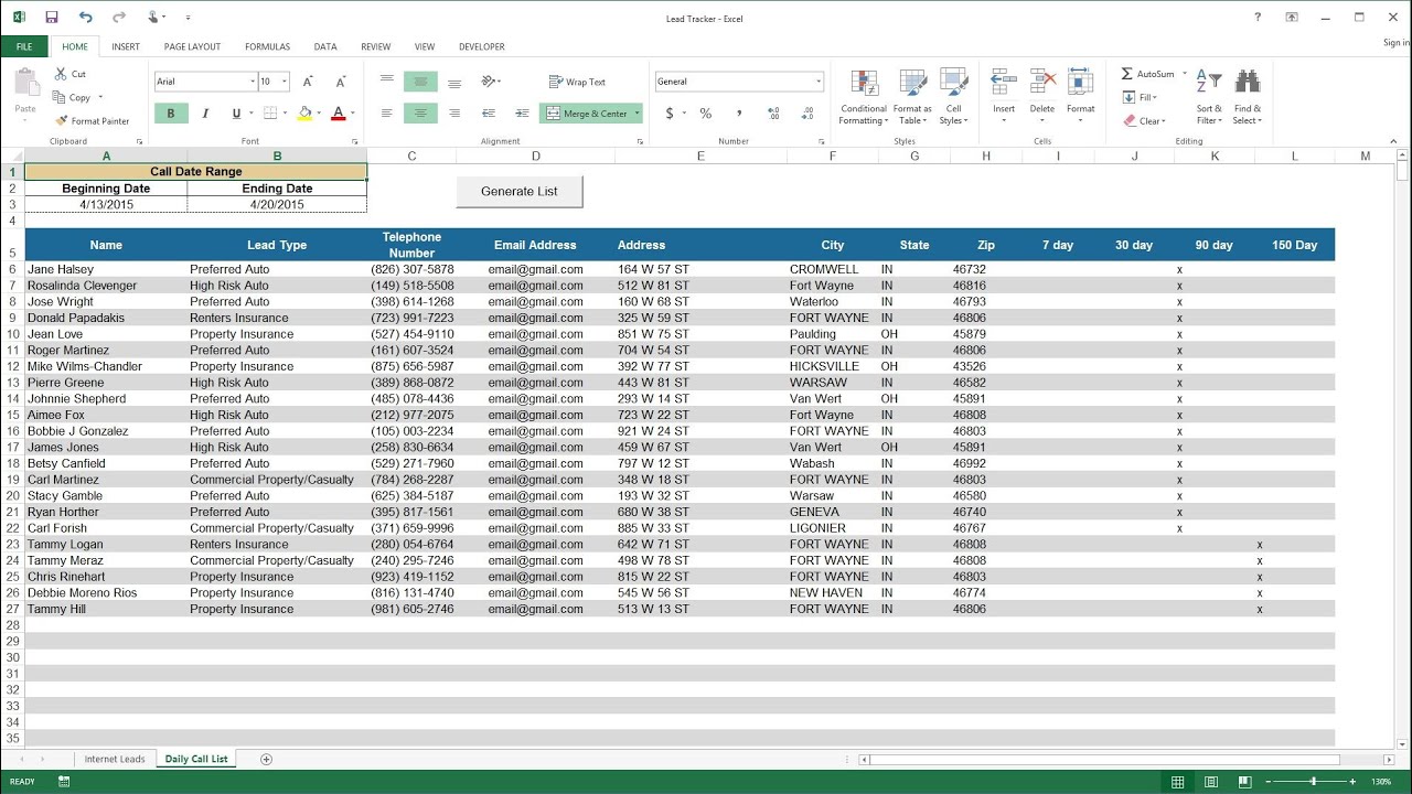 Free Lead Tracking Excel Template With Lead Tracking Excel Template For Google Sheet