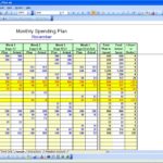 Free Monthly Budget Spreadsheet Excel And Monthly Budget Spreadsheet Excel Sample