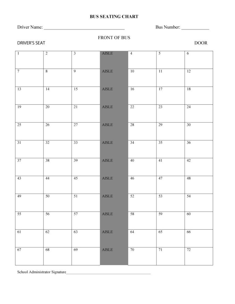 Seating Chart Template Excel — excelguider.com