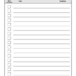 Free Task List Template Excel Intended For Task List Template Excel For Google Sheet