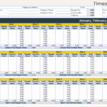 Free Timesheet Excel Template Monthly Inside Timesheet Excel Template Monthly Printable