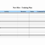 Free Training Plan Template Excel Throughout Training Plan Template Excel Download