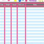Free Weight Loss Excel Template and Weight Loss Excel Template Printable