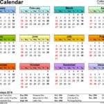 Letter Of 2016 Calendar Template Excel With 2016 Calendar Template Excel Xlsx
