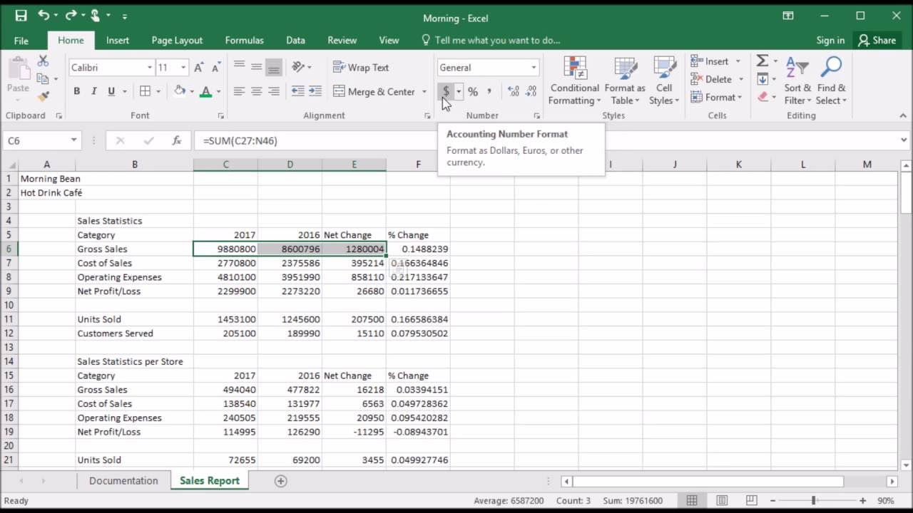 Letter Of Accounting Number Format Excel 2016 To Accounting Number Format Excel 2016 For Personal Use