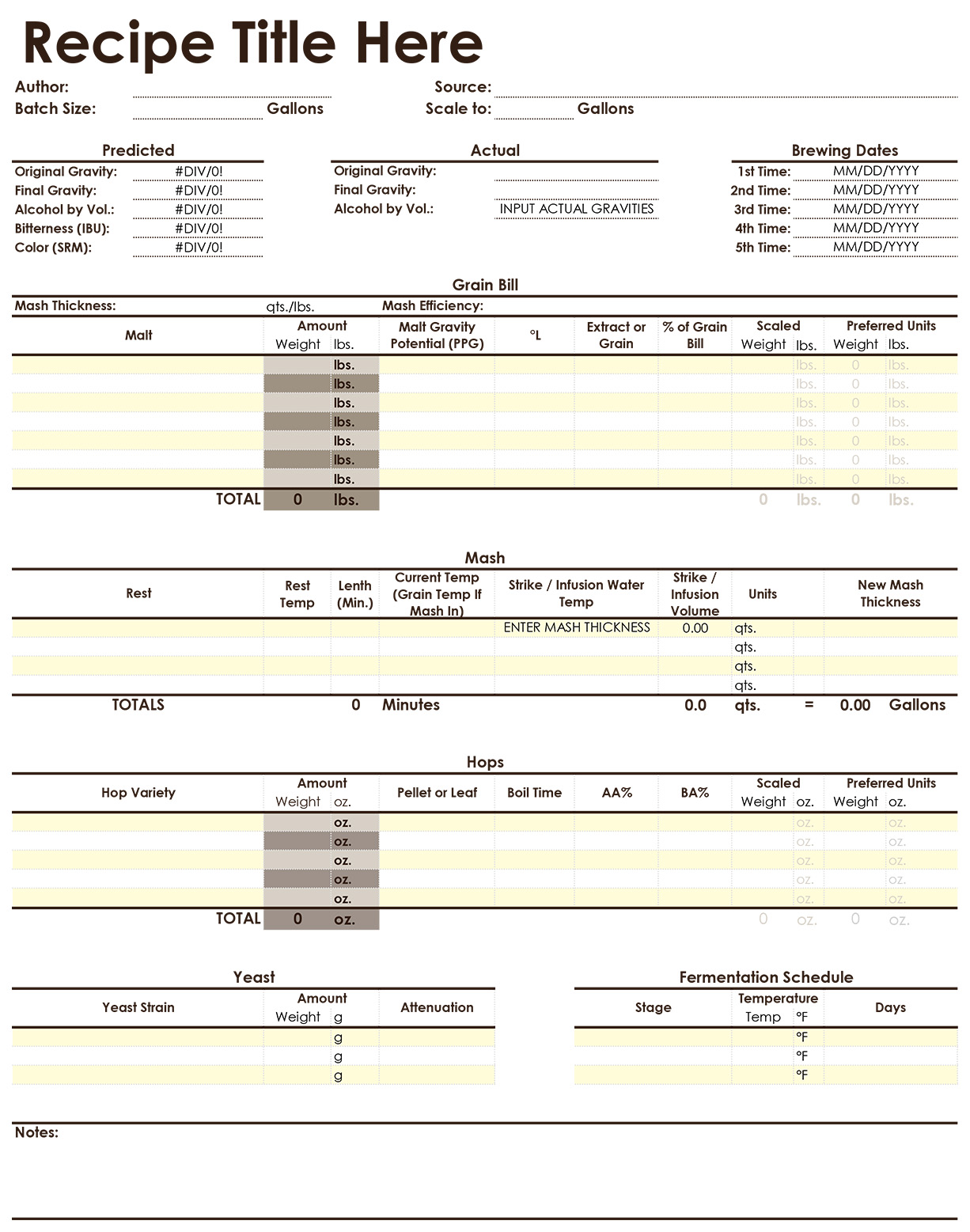 Letter Of Beer Brewing Excel Spreadsheet With Beer Brewing Excel Spreadsheet Document