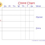 Letter Of Chore Chart Template Excel Intended For Chore Chart Template Excel In Excel
