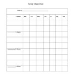 Letter Of Chore Chart Template Excel With Chore Chart Template Excel Letter