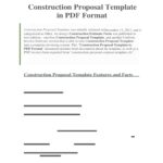Letter Of Contractor Proposal Template Excel With Contractor Proposal Template Excel Sample