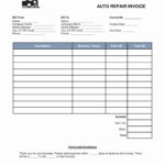 Letter Of Free Auto Repair Invoice Template Excel Inside Free Auto Repair Invoice Template Excel For Google Sheet