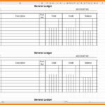 Letter Of General Ledger Template Excel With General Ledger Template Excel In Workshhet