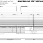 Letter Of Independent Contractor Invoice Template Excel With Independent Contractor Invoice Template Excel In Excel