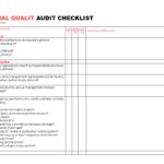 Letter Of Internal Audit Checklist Template Excel For Internal Audit Checklist Template Excel In Spreadsheet