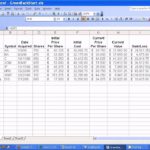 Letter Of Investment Spreadsheet Excel With Investment Spreadsheet Excel Template