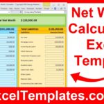 Letter Of Net Worth Excel Spreadsheet And Net Worth Excel Spreadsheet Letter