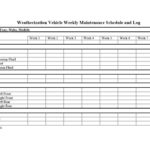 Letter Of RV Maintenance Spreadsheet And RV Maintenance Spreadsheet Sample