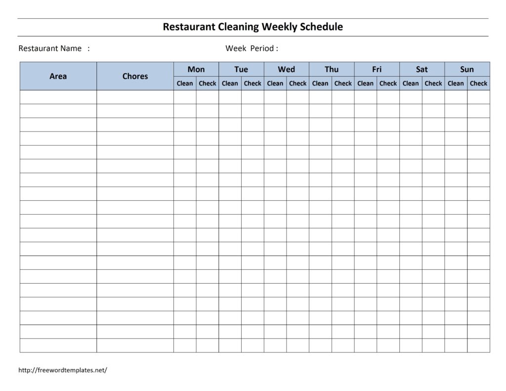 warehouse-cleaning-schedule-template-excel-excelguider